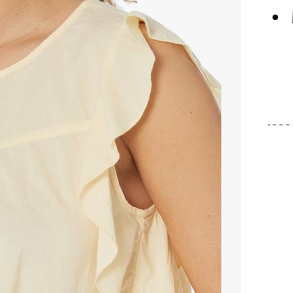 Lilla .P Black flutter sleeve top,Med CB2295 - Picture 3 of 6